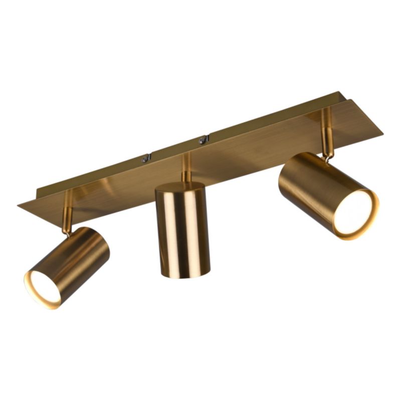 Reflektor sufitowy Trio Marley złoty 3 x GU10 x IP20 wym: 48 x 9 cm - 1 szt.