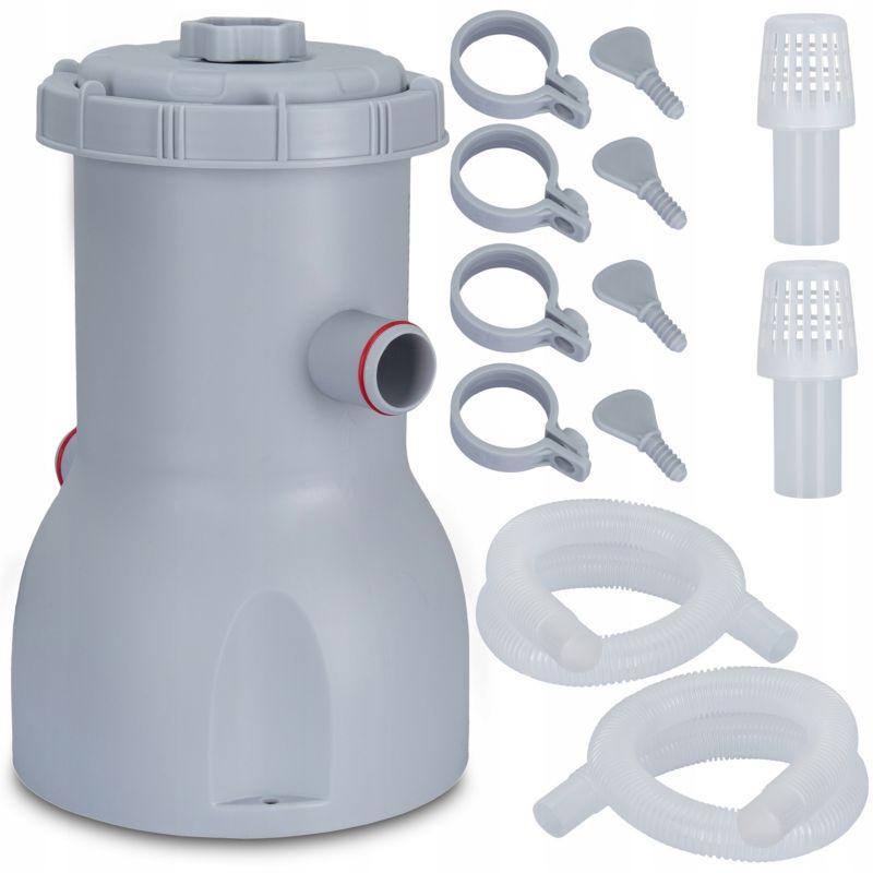 Pompa basenowa z filtrem do basenu Coil Filtrująca 3028l/h + FILTRY + WĘŻE 1szt