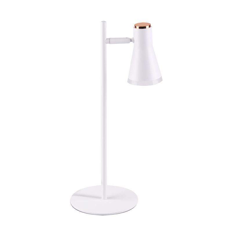 Lampka biurkowa Polux Berg biała LED 4.2W 3000K 440lm IP20 wym: 44.6 x 20 x 15 cm tworzywo sztuczne - 1 szt.