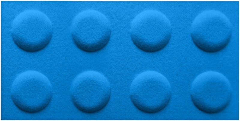 Panel dekoracyjny Decosa 60 x 30 cm filcowy klocek niebieski