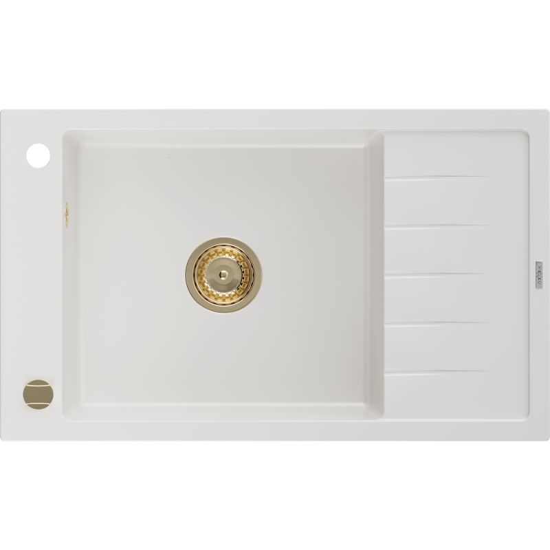 Zlewozmywak wpuszczany Mexen Elias 1-komorowy czarny 795 x 480 mm - 6511791005-77-B 1 szt.