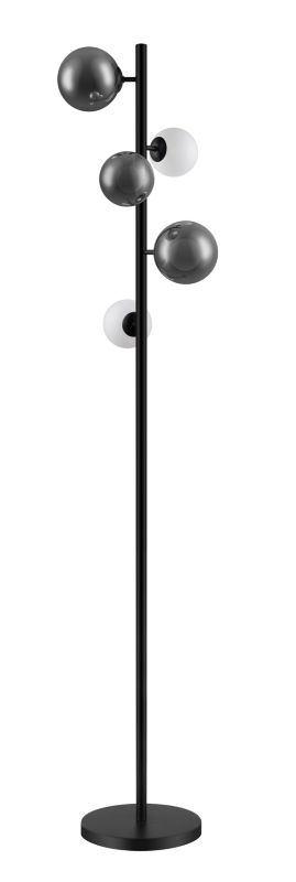 Lampa podłogowa GoodHome Hauraki 5-punktowa G9 czarna