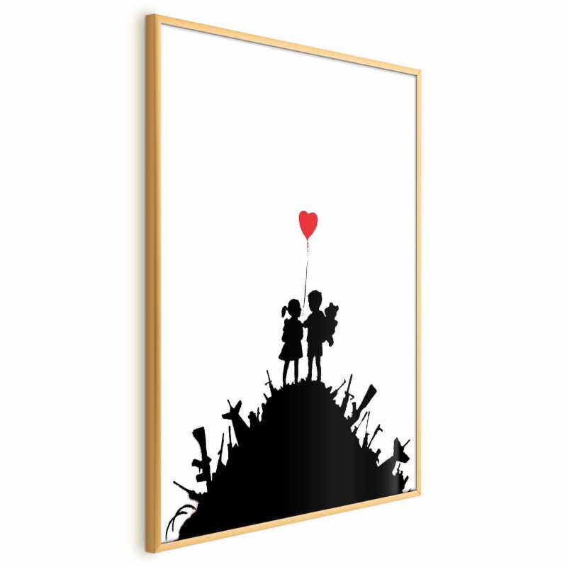 Plakat Artgeist Pole bitwy 40x60 cm z ramą złotą 1 szt