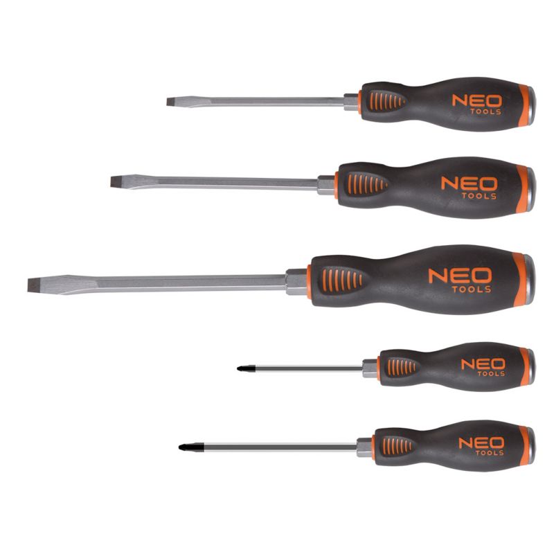Wkrętaki do pobijania NEO TOOLS S2, zestaw 5 szt. 1 kpl