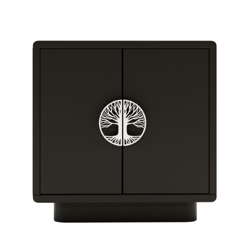 Czarna szafka nocna Dancan LOTTA 1 szt.