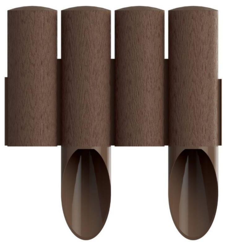 Obrzeże Palisada 25,5cm 2,3m, Cellfast Brąz STANDARD, 1 szt.