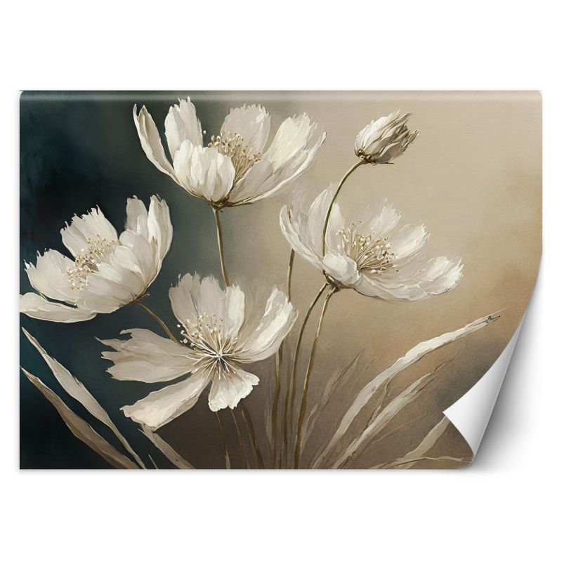 Fototapeta Feeby Biały kwiat abstrakcja 150x105 1 szt