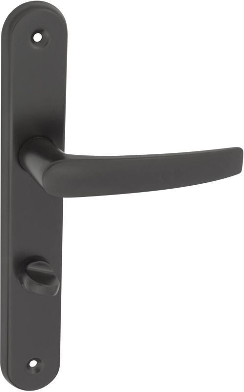 Klamka drzwiowa Metro 72 mm WC lakierowana czarna