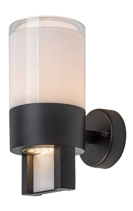Kinkiet ścienny zewnętrzny Rabalux Leitha czarno-biały LED 12W 3000K 740lm IP44 wym: 22,5 x 10 x 15,5 cm aluminium - 1 szt.
