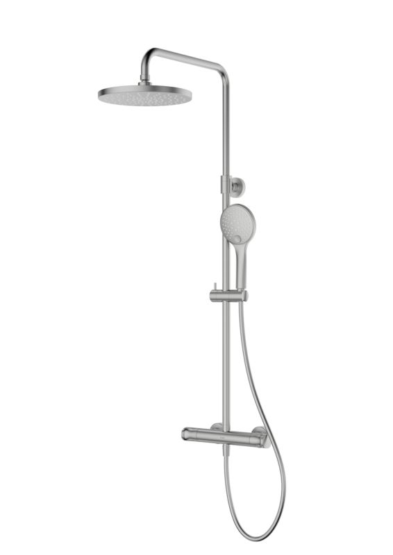 Zestaw prysznicowy Oltens Vatten termostatyczny, deszczownica, nikiel 1 szt.