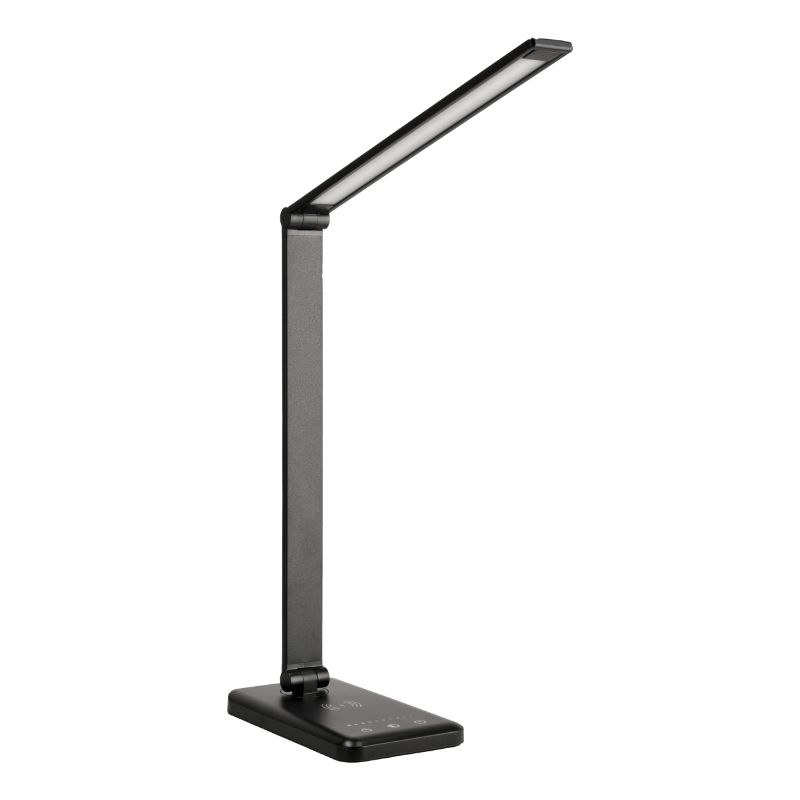 Lampka biurkowa LED z ładowarką indukcyjną, biała, 1szt