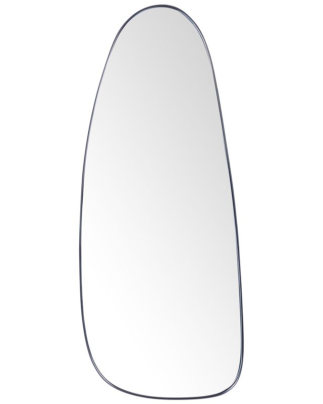 Lustro ścienne Cergy 39 cm 95 cm Metal Czarny 1 szt.