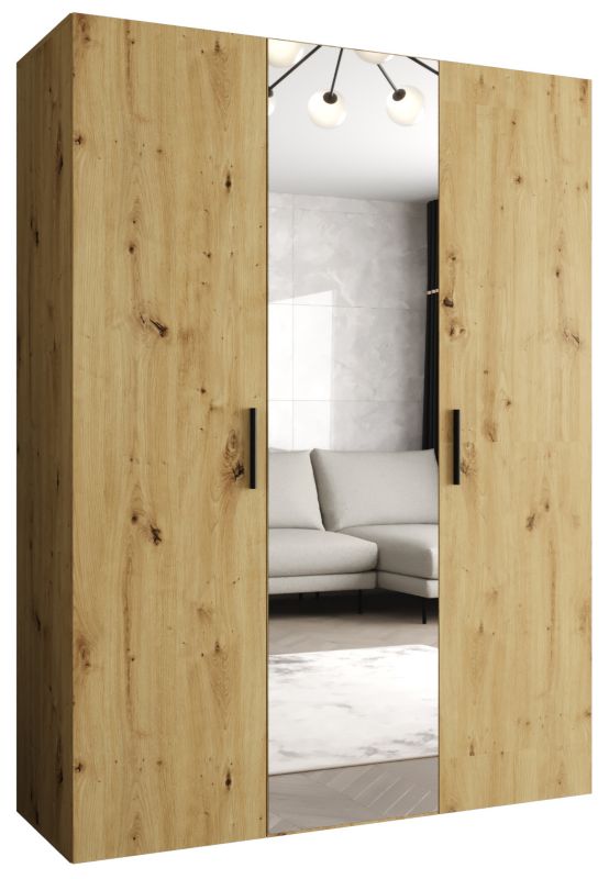 Szafa uchylna Abiks BARI 2 150 wys. 202 cm Artisan + u. Czarny 1 szt