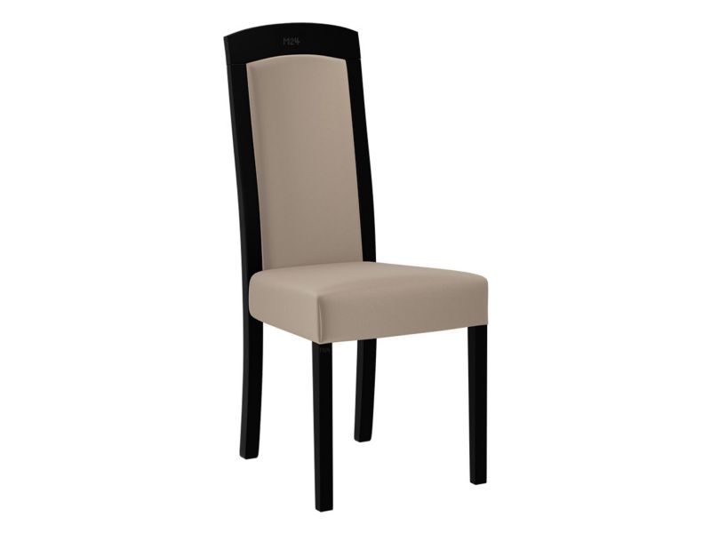 Krzesło MIRJAN 24 tapicerowane Roma VII czarny/plusz jasny beż 1 szt.