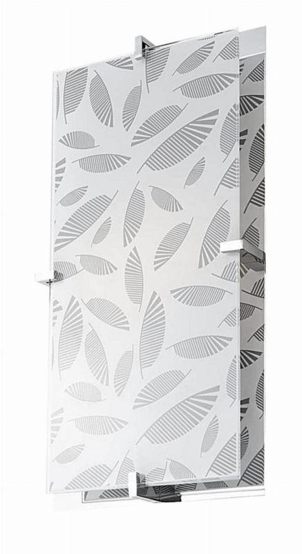 Plafon sufitowy Candellux Fikus chromowany biały 2 x E27 x IP20 wym: 20 x 40 x 8 cm - 1 szt.