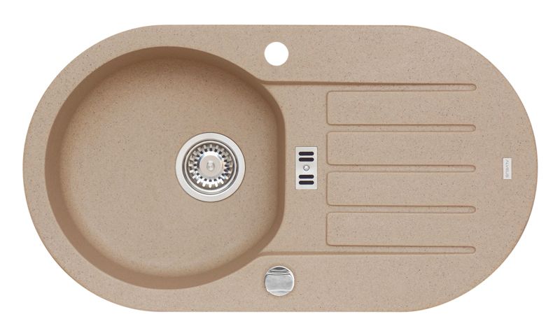 Zlewozmywak granitowy Alveus Niagara 40 kol. 55 beż (78x43,5cm) 1-komorowy 1szt.