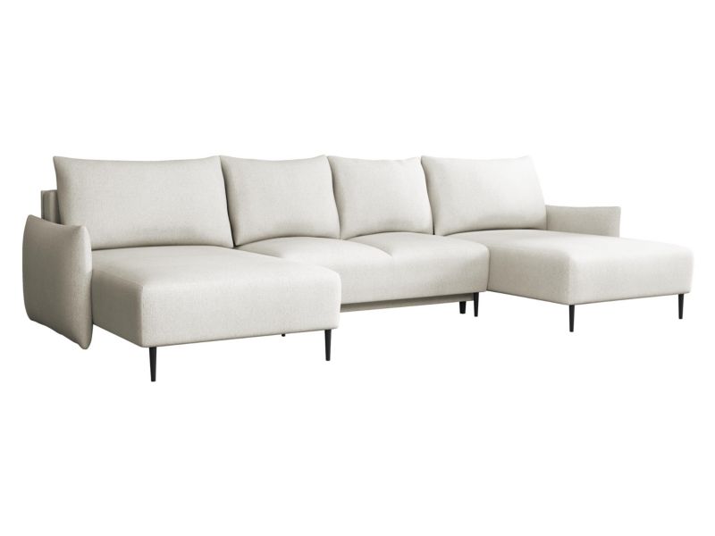 Narożnik z funkcją spania MIRJAN 24 Santi U biały papirus 1 szt.