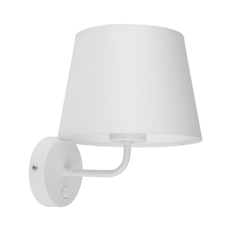 Kinkiet ścienny TK-Lighting Maja biały 1 x E27 x IP20 wym: 25 x 19 x 23 cm - 1 szt.