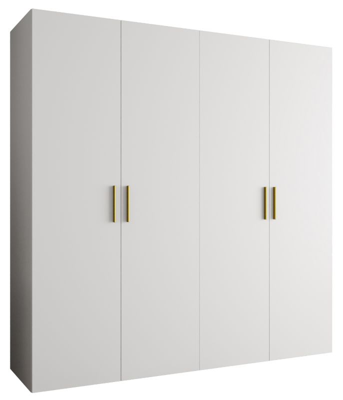 Szafa uchylna Abiks BARI 1 200 wys. 202 cm Biały + u. Złoty 1 szt