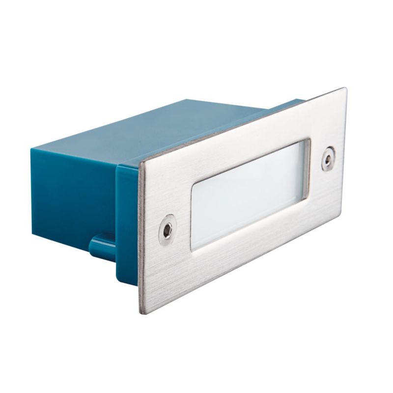 Oprawa zewnętrzna wpuszczana Kanlux Taxi chromowana biała LED 0.6W 10lm IP54 wym: 4 x 11 x 5 cm - 1 szt.