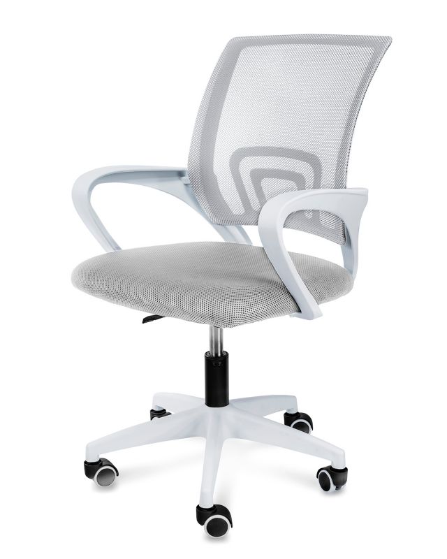 Krzesło obrotowe biurkowe JUMI do biura fotel ergonomiczny SMART szare 1 szt.