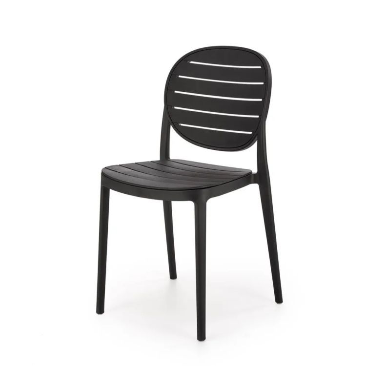 Krzesło Halmar K529 czarne z tworzywa PVC 1 szt