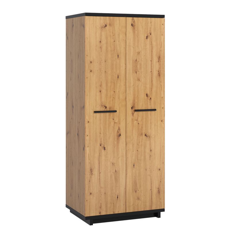 Szafa MIRJAN 24 Ines SZ2D dąb artisan / czarny 1 szt.