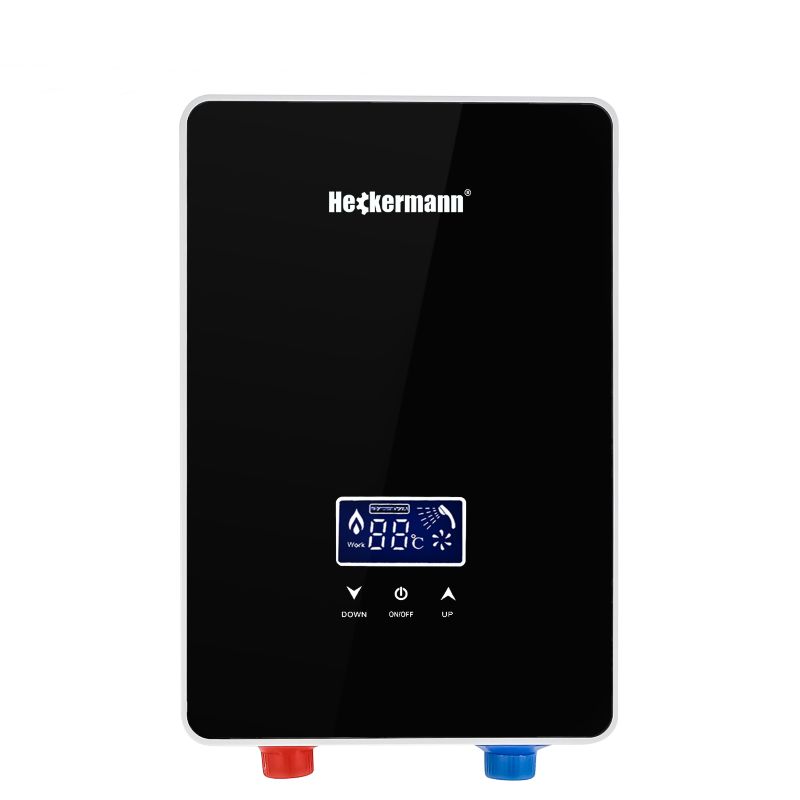 Elektryczny Przepływowy Podgrzewacz Wody Heckermann 8500W Czarny 1szt