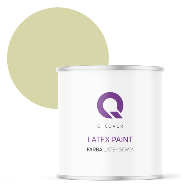 Farba Lateksowa Do Ścian i Sufitów Q-Cover Groszkowy jasny H2464 Głęboki Mat 2L