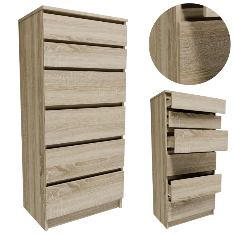 Komoda Matkam szafka K606SON regał 60cm dąb sonoma 1 szt.