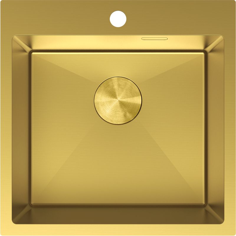 Zlewozmywak stalowy Mexen Solix złoty 500x500 mm 1-komorowy 1 szt.