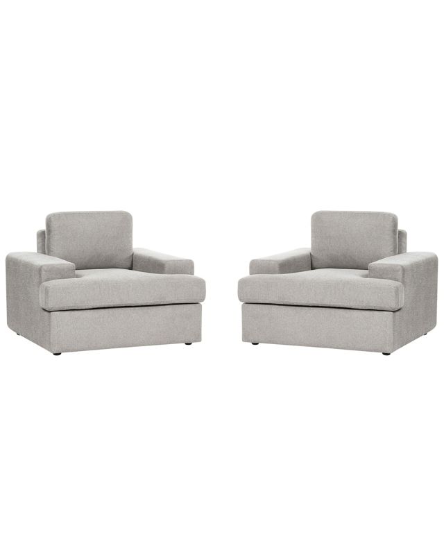 Fotel Alla Tapicerowany Jasnoszary 1 kpl