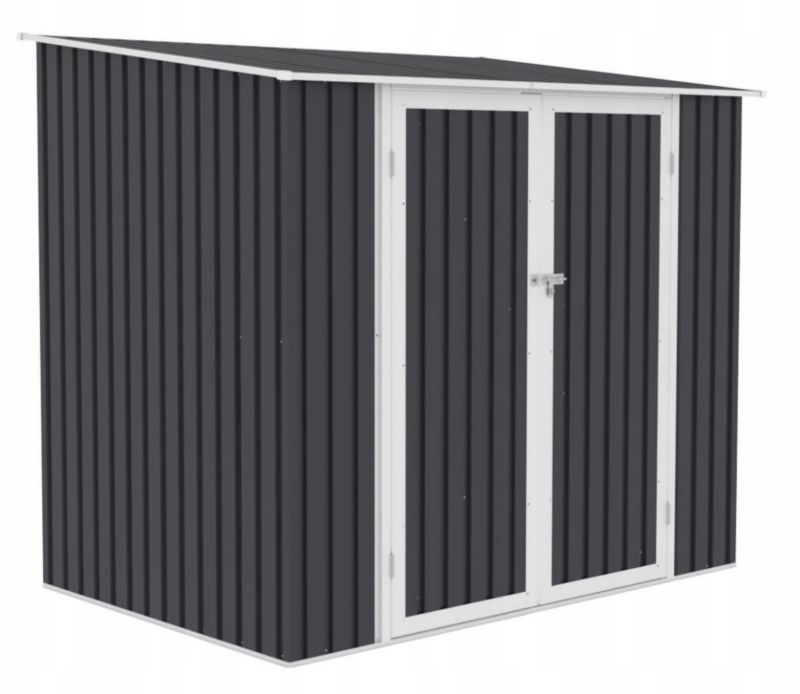 Domek Narzędziowy Schowek na Narzędzia KENT 7x5 Metalowy Trwały Szary 1 szt