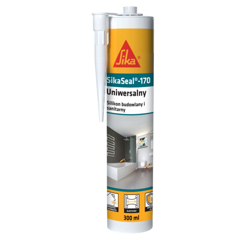 Silikon uniwersalny Sika-170 300 ml biały
