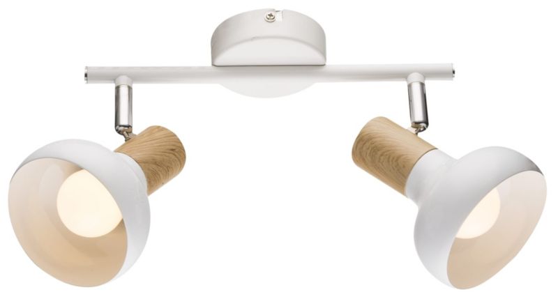 Spot Candellux Puerto naturalne drewno-biały 2 x E14 x 40W IP20 wym: 37 x 10 cm - 1 szt.