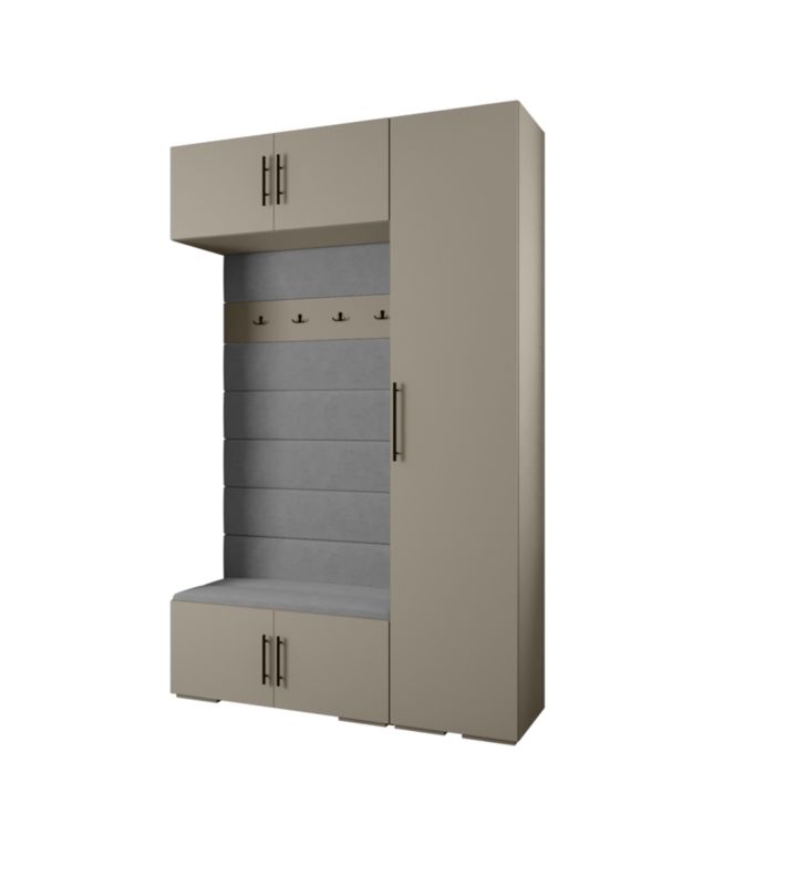 Garderoba do przedpokoju Abiks INOVA 3 Z19 kaszmir+czarny+manila16 1 szt.