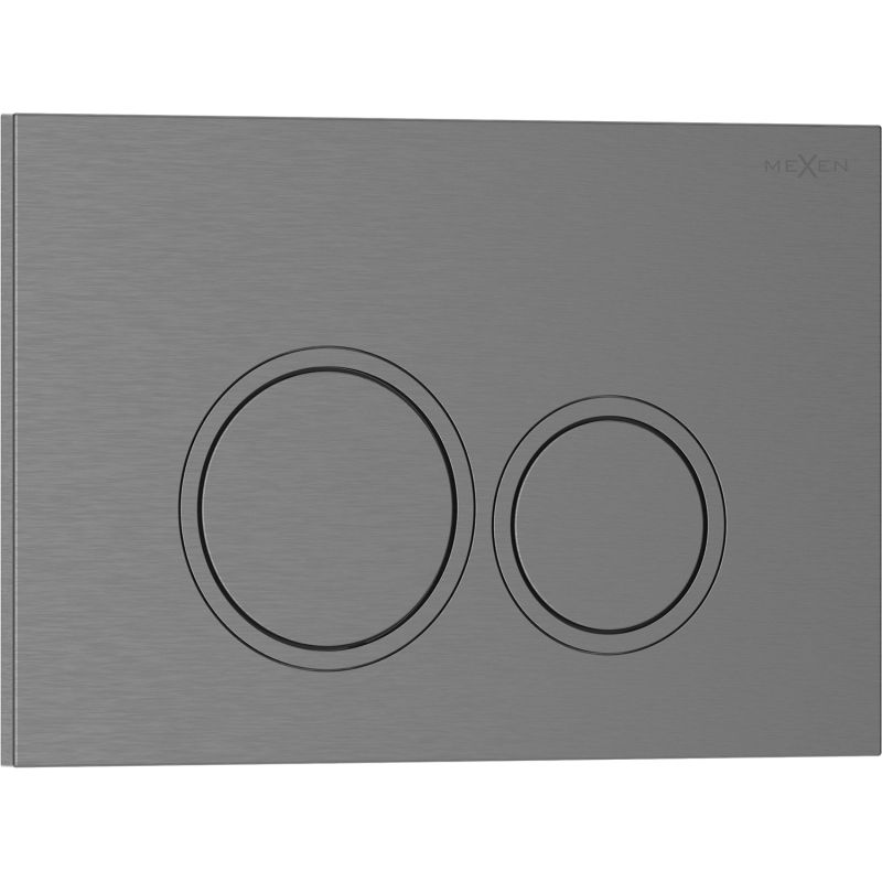 Przycisk spłukujący Mexen Tex 01 gun gray szczotkowany 1 szt.