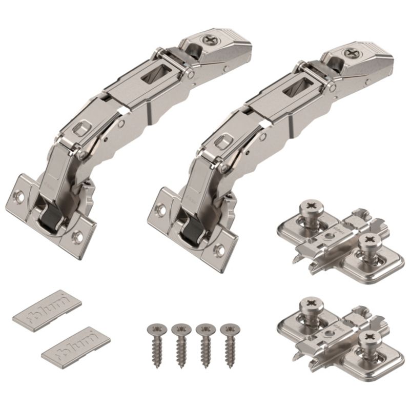 Zawias puszkowy Blum ClipTop nakładany 155 stopni z prowadnikiem 2 szt.