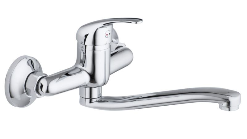 Bateria Kuchenna FIZAR17 - YOKA HOME Ścienna Kran Obrotowy Chrom - 1 szt.