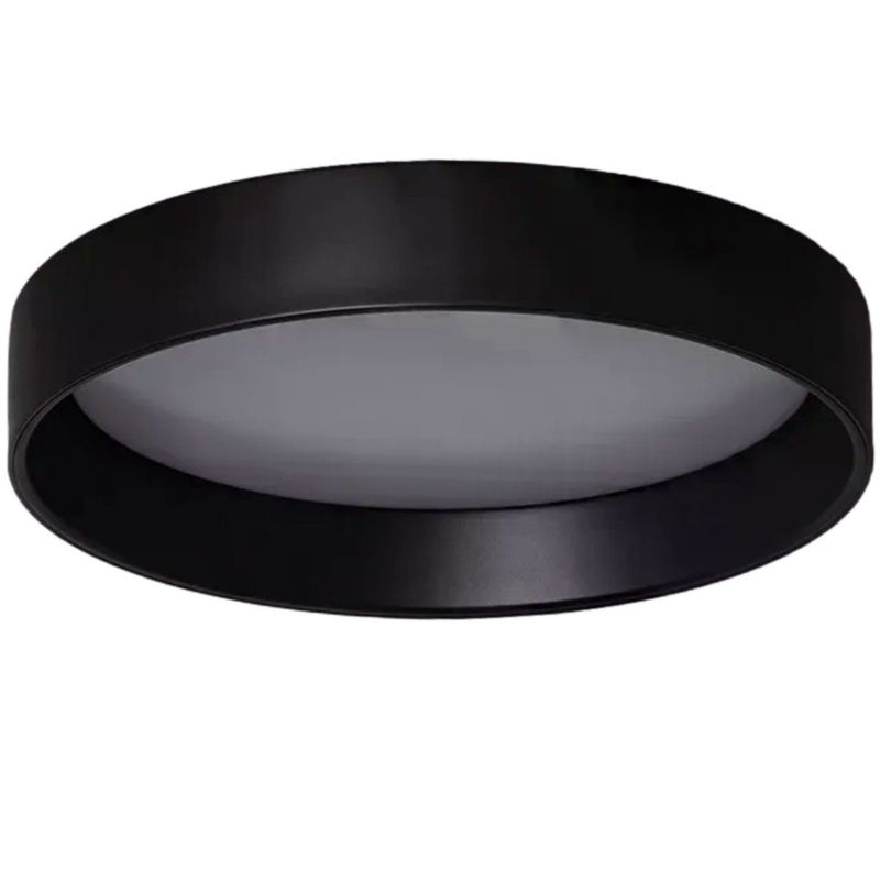 Plafon sufitowy nowoczesny Abruzzo Nero czarno-biały LED 16W 3000K-6000K 1000lm IP20 wym: 9,5 x 35 x 35 cm metal - 1 szt.