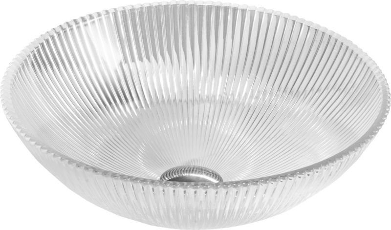 Szklana umywalka nablatowa Mexen Zuri transparentna 39x39 cm 1 szt.