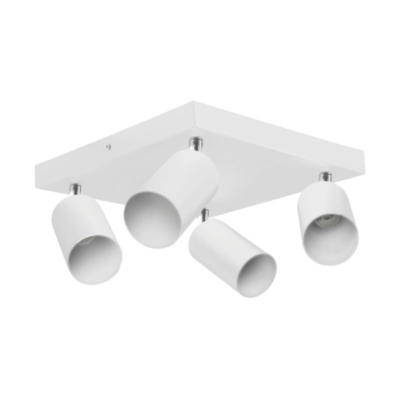 Lampa sufitowa MasterLED Bardo 4x GU10 ruchoma biały mat z chromem 1 szt.