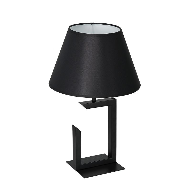 Lampa stołowa Luminex Table Lamps czarny mat-biała 1 x E27 x 15W IP20 wym: 45 x 30 x 30 cm metal - 1 szt.