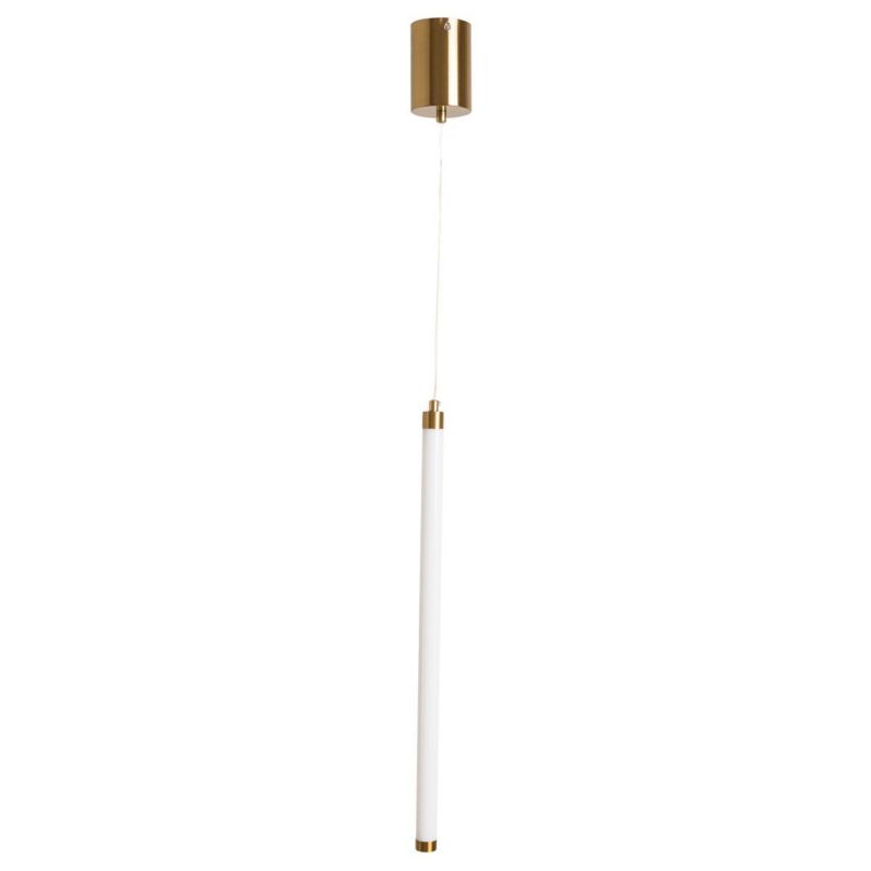 Lampa wisząca Abigali Cilinder 7731 biało-złota minimalistyczna wbudowany LED 16W 1 szt.