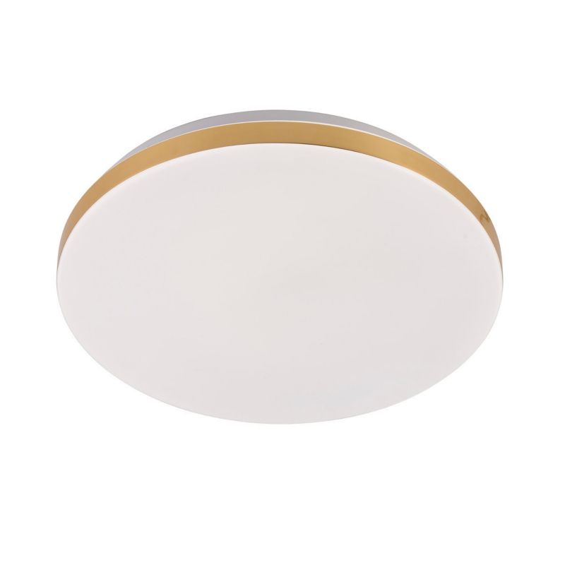 Plafon sufitowy nowoczesny Light Prestige złoto-biały LED 18W 4000K IP20 wym: 6,5 x 33 x 33 cm metal - 1 szt.