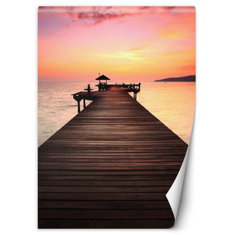 Fototapeta Feeby Zachód słońca pomost 200x280 1 szt