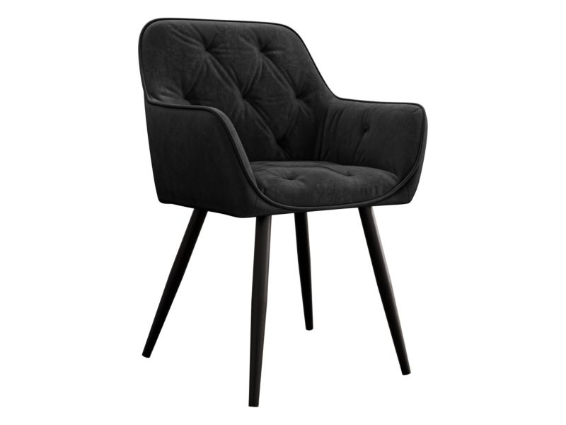 Krzesło MIRJAN 24 tapicerowane Nevada czarny 1 szt.