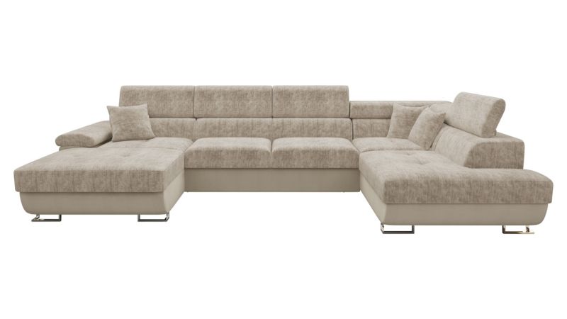 Narożnik z funkcją spania MIRJAN 24 Cotere Bis Premium prawy ecru/kość słoniowa 1 szt.