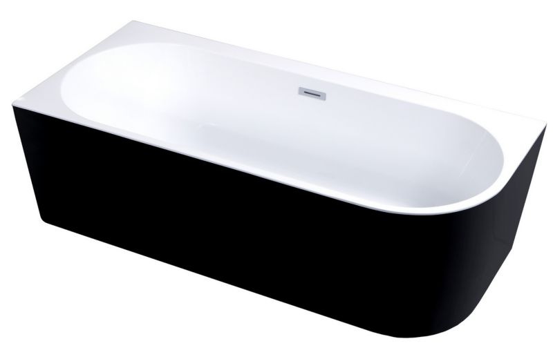 Wanna wolnostojąca Corciano Crete Lewa Czarna 170x80 cm różne kolory korków 1szt.