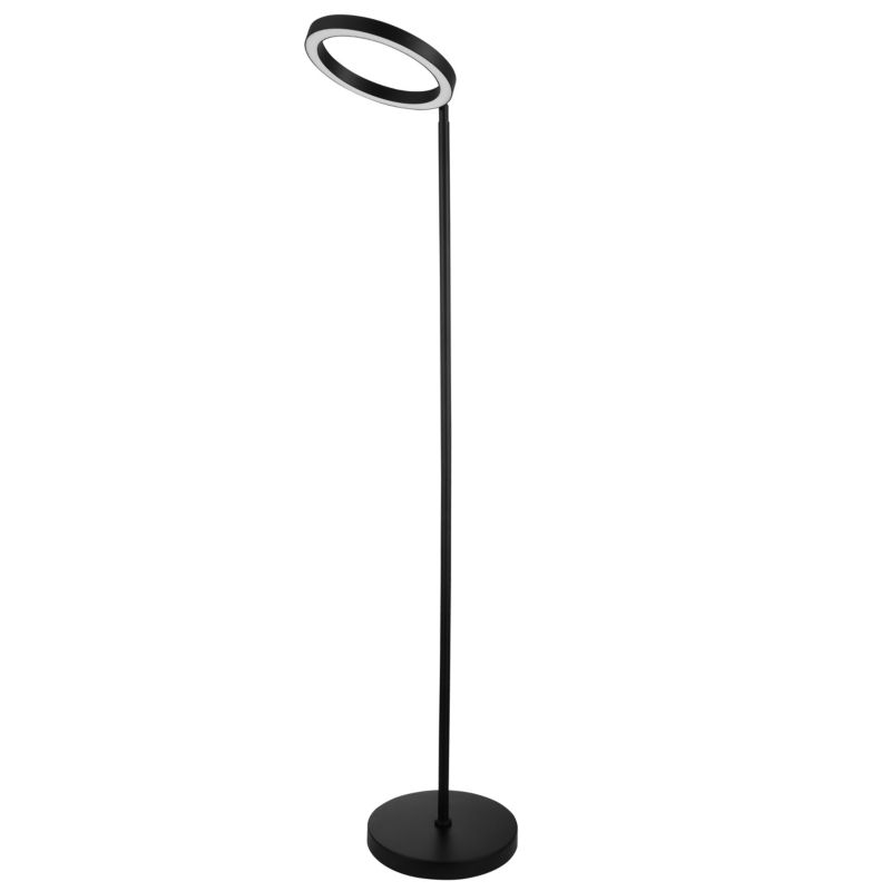 Lampa podłogowa LED GoodHome Taphao 1-punktowa 16 W czarna